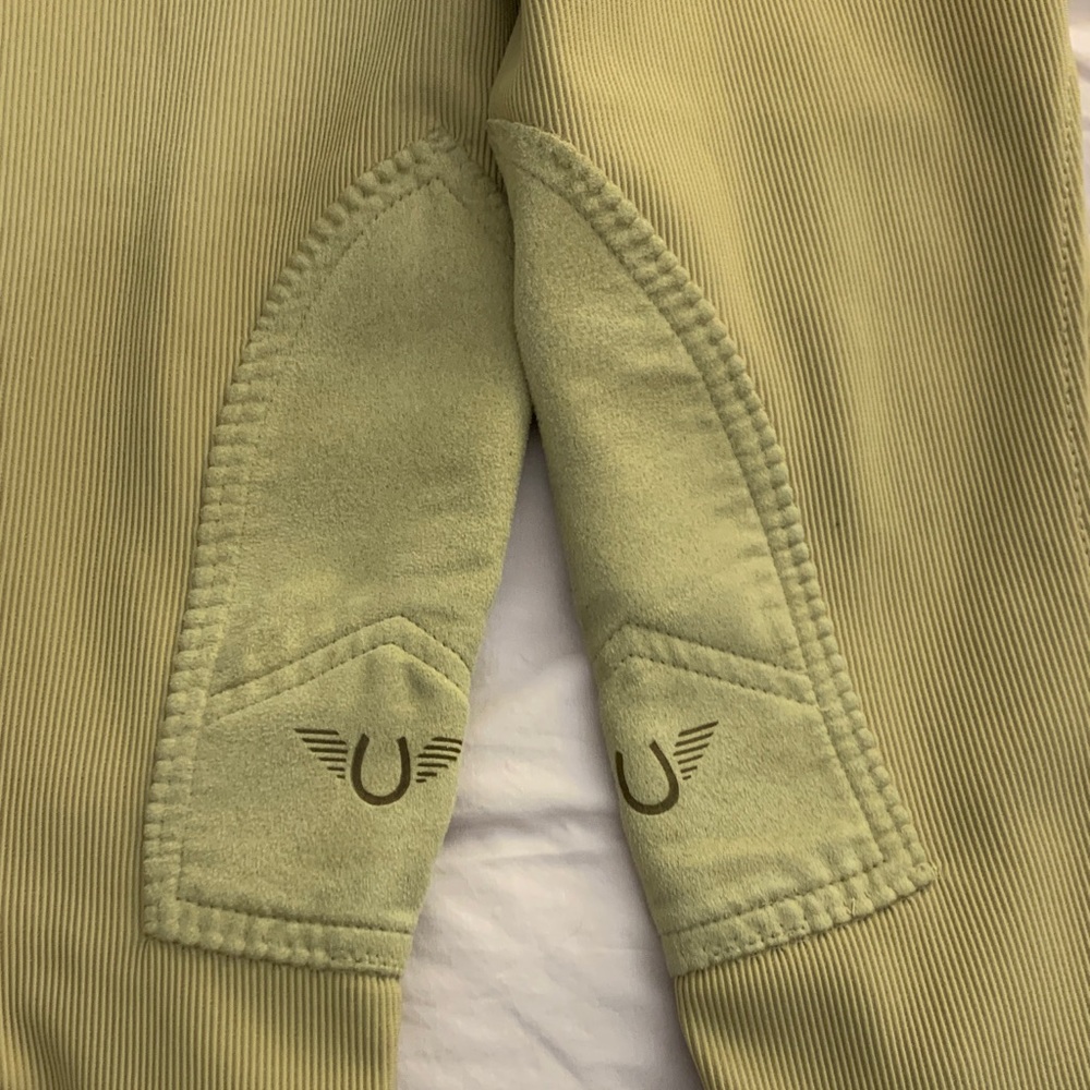Girls Tan Tuff Rider Ribbed Breeches, size 14 - Picture 4 of 6